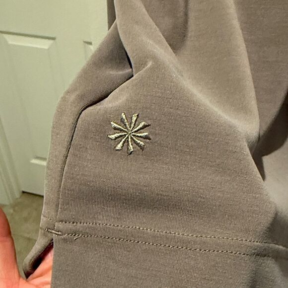 Athleta Taupe Quarter-Zip Sweatshirt - Picture 8 of 13